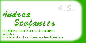 andrea stefanits business card